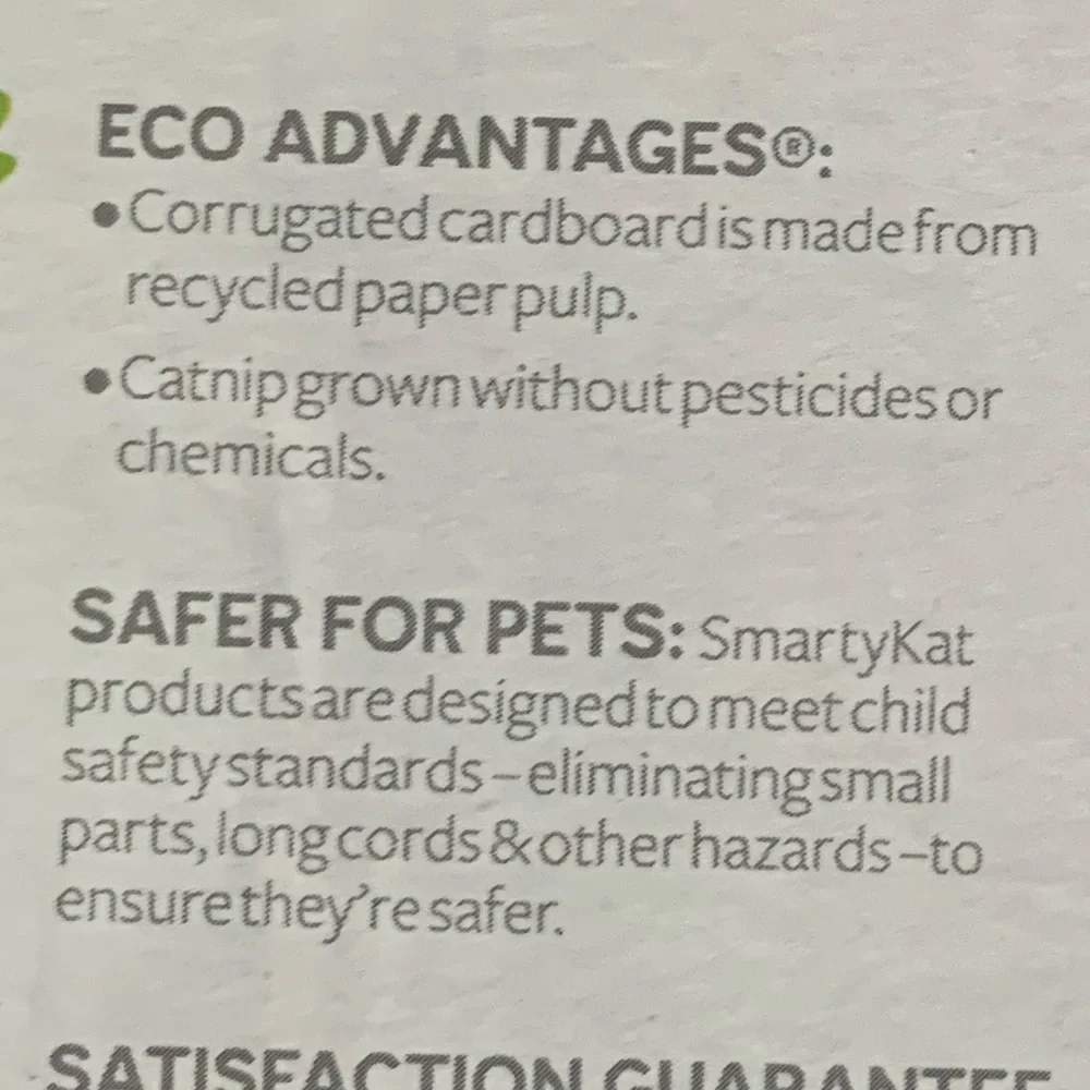 SmartyKat Corrugated Cardboard Scratcher Cats Pets